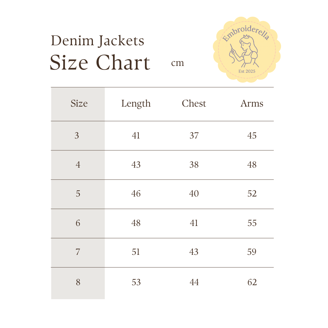 Personalised Strawberry Bow Denim Jacket