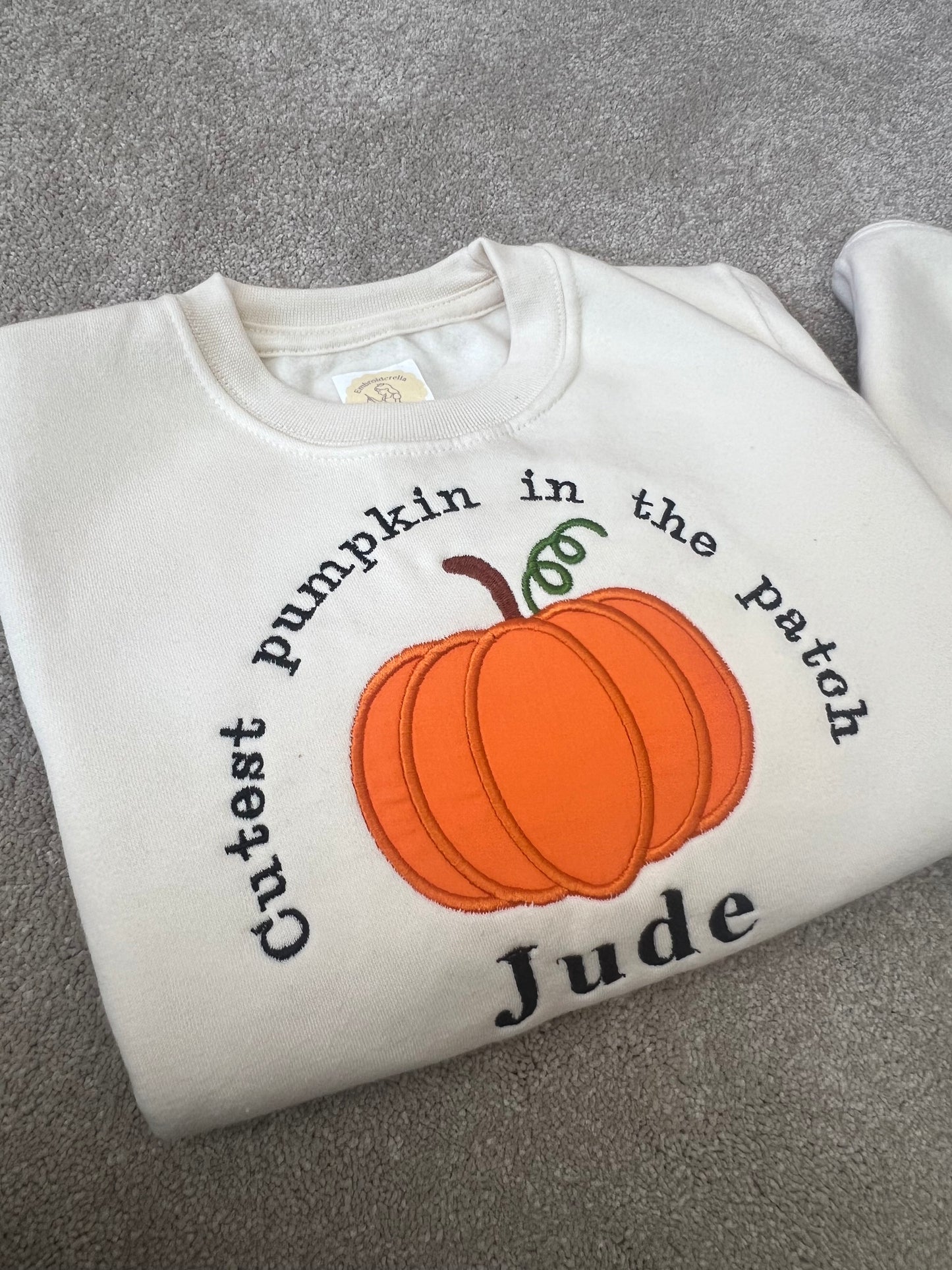 Pumpkin Applique Sweatshirt
