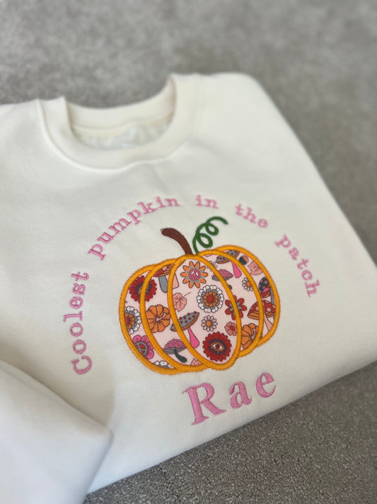 Pumpkin Applique Sweatshirt