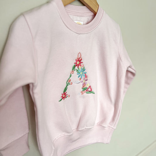 Floral letter Sweatshirt
